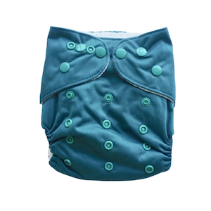 Bear & Moo Teal Cloth Nappy