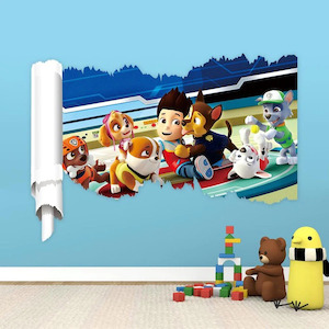 Paw Petrol – 3D – Peel and Stick Wall Art Sticker Decals