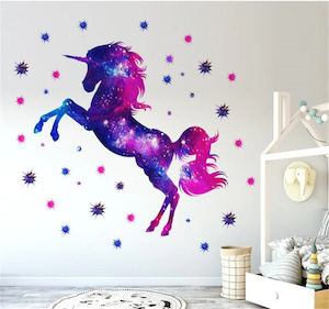 Unicorn – Universe – Peel and Stick Wall Art Sticker Decals