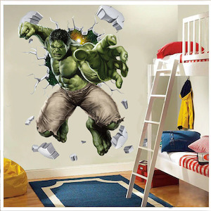 The Incredible Hulk – 3D – Peel and Stick Wall Art Sticker Decals