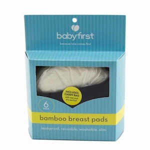 Baby First Bamboo Breast Pads + Bag