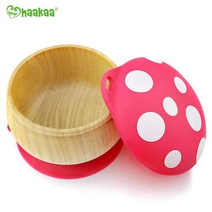 Wooden Mushroom Bowl