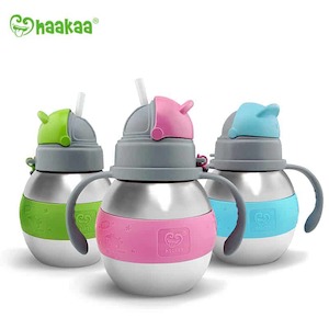 Baby wear: 280Ml Stainless Steel Thermal Straw Bottle