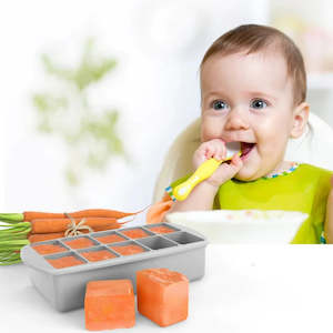 Melii - SIlicone Baby Food Freezer Tray with Lid