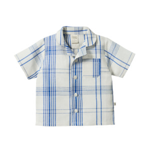 Nature Baby - Guthrie Shirt Linen - Clyde Check