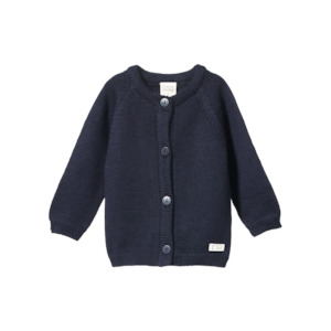 Nature Baby - Merino Knit Cardigan - Navy