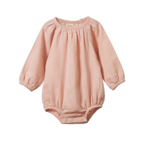 Nature Baby - Meadow Bodysuit - Rose Dust Crinkle