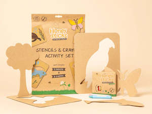 Gift: Honeysticks - Jumbo Stencils and Crayons Activity Set