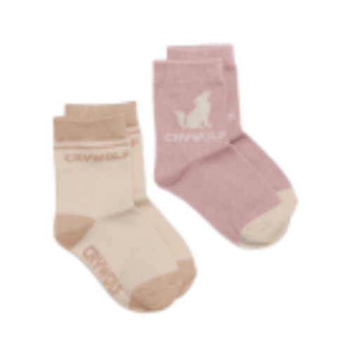 Crywolf - Socks 2pk - Blush/Camel