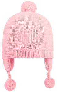 Toshi - Earmuff Beanie Heart - Pearl