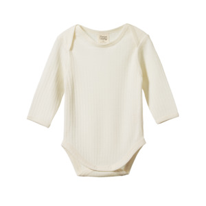 Gift: Nature Baby - Merino L/S Pointelle Bodysuit - Natural