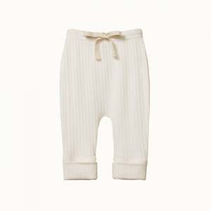 Nature Baby - Pointelle Drawstring Pants - Natural