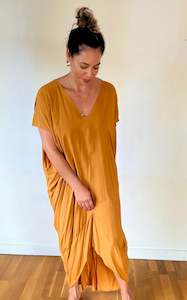 CLARA MUSTARD KAFTAN