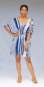 FEMI NAVY STRIPE KAFTAN