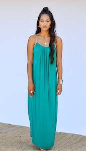 Interior design or decorating: TULSI BEADED MAXI DRESS - JADE