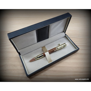 Leather Pen Box - Black