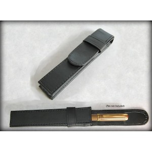 Leatherette Pen Pouch - Black