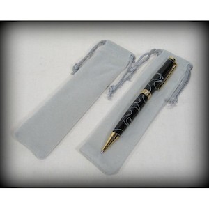 Velvet Pen Bags - Grey