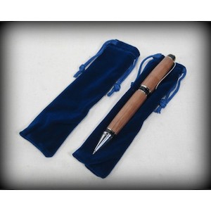 Internet only: Velvet Pen Bags - Blue