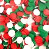 Green, Red & White Sequins 100gm Bag (artificial) – Naturally Bespoke Cakes