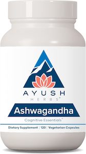 Ayush Herbs Ashwagandha 120 Vegetable Capsules