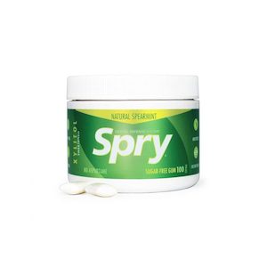 Spry Sugar-free Chewing Gum Spearmint 100's