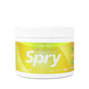 Spry Sugar-free Chewing Gum Natural Fruit 100's