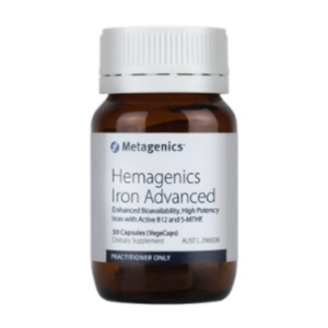 Metagenics Hemagenics Iron Advanced 30's