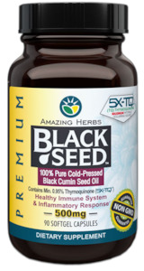 Amazing Herbs Premium Black Seed Oil 90 Softgels