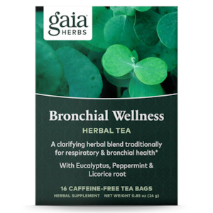 *Gaia Herbs Bronchial Wellness Tea 16 Teabags