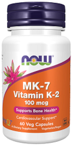 NOW Vitamin K2 MK-7100mcg 60vcaps