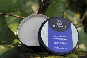 Wild Kiwihearts Magnesium & Kawakawa Body Cream 150ml