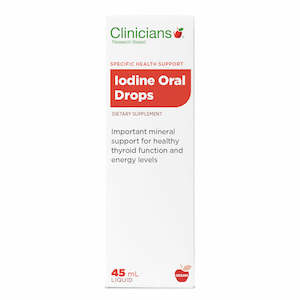 Clinicians Iodine Oral Drops 45ml