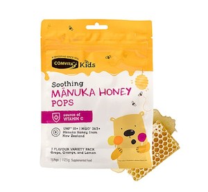 Comvita Kids Soothing Manuka Pops 15