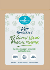 Omega Flex Pet Sprinkles – NZ Green Lipped Mussel Powder