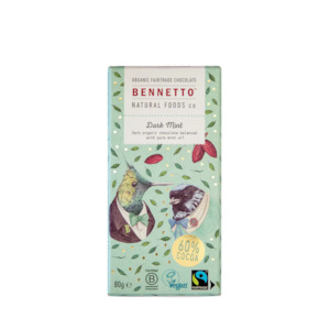 Dark Mint Organic Chocolate Block 80g