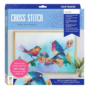 Craft Maker Cross-stitch Kit: Birds on a Branch