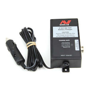 Battery, Minelab 6V Gel Cell Battery Charger, 12V Car Charger