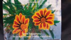 Hobby equipment and supply: NZ Yellow/Orange Wildflower Fridge Magnets