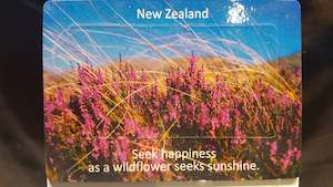 NZ Cerise Wildflower Fridge Magnets