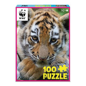 Hobby equipment and supply: WWF 100 pc Puzzle: Tiger Cub