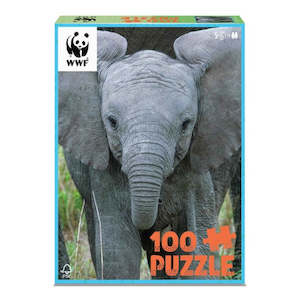 Hobby equipment and supply: WWF 100 pc Puzzle: Elephant