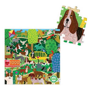 Hobby equipment and supply: eeBoo: 1000pce Puzzle, Dogs in the Park