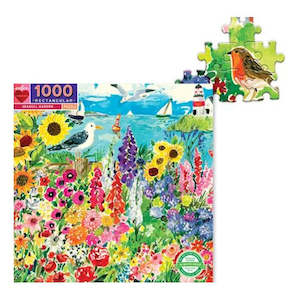 Hobby equipment and supply: eeBoo: 1000pce Puzzle, Seagull Garden Rtg