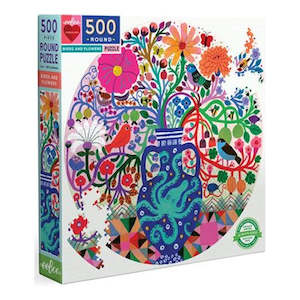 Hobby equipment and supply: eeBoo: 500pce Puzzle, Birds & Flowers