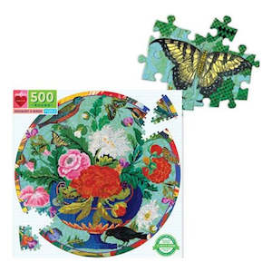 Hobby equipment and supply: eeBoo: 500pce Puzzle, Bouquet & Birds Rd