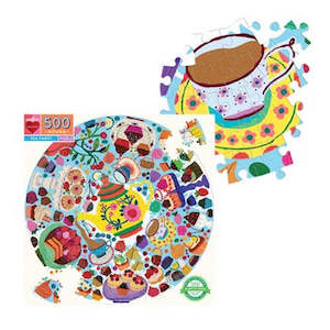 Hobby equipment and supply: eeBoo: 500pce Puzzle, Tea Party Rd