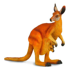 Hobby equipment and supply: Red Kangaroo Figurine L