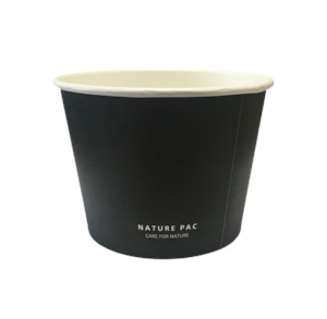 1100ml Paper Bowl - Black