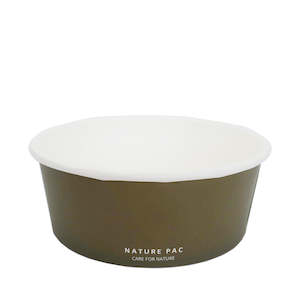 32oz (1000ml) Paper Bowl - Olive, Kraft